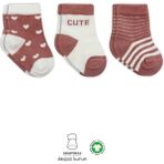 SHC4200 Mey Ithalat® 3'lü Penye Cute Stars Soket Çorap BS10115 Pudra