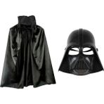 SHC4200 Mey Ithalat® Çocuk Boy Yıldız Savaşları Wars Darth Vader Maskesi ve 90 cm Pelerin Seti Siyah