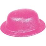 SHC4200 Pembe Renk Simli Melon Yuvarlak Parti Şapkası 24X26 cm
