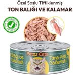 SHC4200 Petzzcats Ton Balığı & Kalamar Konserve 1 Adet 70 gr
