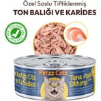 SHC4200 Petzzcats Ton Balığı & Karides Konserve 1 Adet 70 gr
