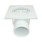 SHC4200 Plastik Yer Süzgeci 10X10 cm 50 mm Yandan Çıkış - Seçenek