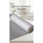 SHC4200 Şeffaf Kaydırmaz Raflık Koruyucu Pvc Dolap Içi Çekmece Örtüsü 45X300CM - 000-Siyah - 45 x 300 cm