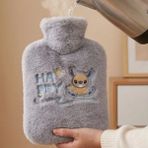 SHC4200 Stitch Figürlü Gri Peluş Sıcak Su Torbası 1 Litre