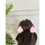 Shclothing Accessory Çiçekli Klips Toka - Pembe