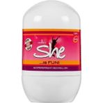 She 40 ml Fun Roll-On Kadın Deodorant Eğlenceli Koku ile Gün Boyu Koruma Sağlar