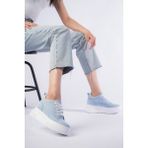 She BOY UZATAN KADIN İÇTEN GİZLİ TOPUKLU BEBE MAVİ SPOR AYAKKABI SNEAKER