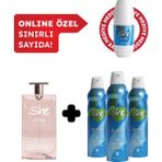 She Is Cool Kadın Edt Parfüm 50 ml Deodorant 3x150 ml Avantajlı Set Roll On HEDİYELİ