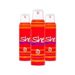 She Is Love 3x150 ml Kadın Sprey Deodorant