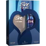 She Kadın Parfüm Seti 50 ml Edt + 150 ml Deodorant Hediyelik Tipi 1 Parça Şık Hediye Seçeneği - Option-1