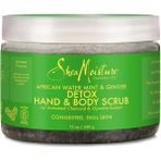 Shea Moisture Afrika Su Nanesi ve Zencefil Özlü 340 gr El ve Vücut Şeker Peelingi