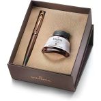 Sheaffer 100 Coffee Edition Dolma Kalem Mürekkep Hediyelik Kalem Seti ,M Uç ,Mat Kahve / 9374S-0
