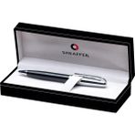 Sheaffer 9331-2 500 Serisi Tükenmez Kalem Krom Parlak Siyah - Ana Renkler