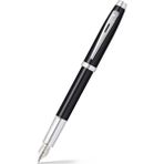 Sheaffer 9338-0 100 Serisi Dolma Kalem (M) Parlak Siyah Krom - Altın - Sarı