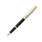 Sheaffer 9475-0 Sagaris Medium Uç Siyah Krom Atın Sarı Dolma Kalem