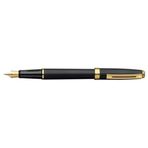 Sheaffer Prelude Siyah Mat Gövde ve Kapak Altın Kaplama Klips Dolma Kalem