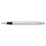 Sheaffer VFM - Orta sınıf paslanmaz çelik uçlu doldurulabilir dolma kalem, krom kaplamalı cilalı krom