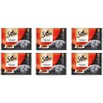 Sheba Pouch Karışık Çeşit 4x85 gr 6 Adet Yetişkin Kedi Konservesi