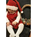 Shecco Babba Bebek Noel Şort Tulum Şapka Takım Polar 0-3 Yaş Varyantlı - 0 - 3 Ay - Kırmızı
