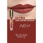 Sheida Long Lasting Uzun Süre Kalıcı Mat Likit Ruj - Yoğun Pigment & E Vitaminli Formül No:12