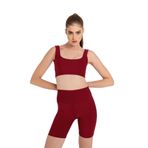 SHEISMONO Toparlayıcı Bra Spor Sütyeni Bordo (Bordo/XS)