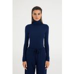 SHEISMONO Ultra Soft Balıkçı Yaka Bluz Lacivert (Lacivert/S)