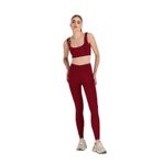 SHEISMONO Yüksek Bel Toparlayıcı Spor Tayt Bordo (Bordo/M)
