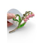 SHEKER HOME Genç Kız & Kadın Mini Lale Metal Mandal Toka Pembe –