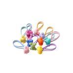 SHEKER HOME Kız Çocuk Ve Kız Bebek Mickey Mouse Candy Lastik Toka Seti - 6 Adet