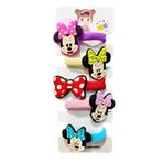 SHEKER HOME Mickey ve Minnie Kız Çocuk ve Bebek Lastik Toka Seti - 5’li