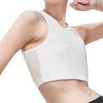 SHEKINI Göğüs bağlayıcı korse üst giyim, kadınlar için, bağlayıcı trans korse iç çamaşırı, büstiyer sütyen, kadın korse üst giyim, Beyaz, 3XL