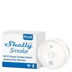 Shelly Plus duman alarmı | akıllı duman dedektörü | Wi-Fi ve Bluetooth | Alexa ve Google Home ile uyumlu | Anında bildirim | Sesli ve ışıklı yangın alarmı