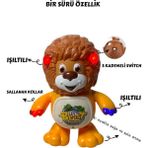 Shem Aslan Robot Müzikli Sesli Işıklı Dans Eden Erken Eğitim Oyuncağı - 02-Sarı