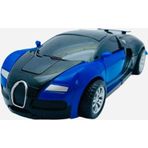 Shem Robota Dönüşebilen Bugatti Araba Mavi Renk