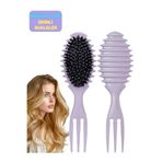 SheMask Magical Curl Bukle Tarağı Sihirli Tarak Saç Fırçası ve Tarak Mucizevi Tarak Saç Şekillendirme Seti