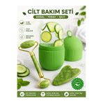 SheMask Masaj Aleti Gua Sha Yüz Masaj Aleti Yüz İçin Buz Kalıbı Yeşim Taşı Roller Seti 3'lü Cilt Bakımı Yüz Yogası Masaj Aleti Gıdık Toparlayıcı Yüz Masaj Taşı Masaj Aletleri Yüz Bakım Ürünleri Masaj Roller