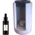 Shemsa Naturals Buhurdanlık Seti (Concart Curve Buhurdanlık + Purefume Bluemoon - 30 Ml)