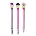 SHEN CHAO Cupcake Shape Silikon Jel Kalem - Mavi - 0,5 mm - No:SC-1014A - 1 adet