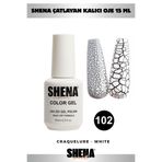 Shena Craquelure Kalıcı Oje 15 Ml - 102 Çatlayan Oje Beyaz - UV/LED Gel Polish ❤ From Dubai
