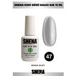 Shena Kalıcı Oje Kedi Gözü 15 ml - 47 Metalik Gümüş - Cat Eye Uv/led Gel Polish ❤ From Dubai