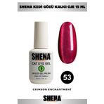 Shena Kalıcı Oje Kedi Gözü 15 Ml - 53 Light Kırmızı - Cat Eye UV/LED Gel Polish ❤ From Dubai