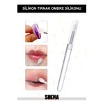 Shena Silikon Fırça - Ruj Dudak Fırçası Pürüzsüz Dudak Boyama Aparatı & Tırnak Nail Art Ombre Silikonu