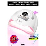 Shena SN x26 UV/LED Tırnak Kurutucu 81 Led 380W - Protez Tırnak & Kalıcı Oje Kurutma Makinesi Uv Lamba