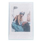 shenruifa 3 inç anlık fotoğraf makinesi için fotoğraf saklama kutusu, fotoğraf bilgisayarı, el ipli fotoğraf tutucu kılıf (mavi şeffaf parıltılı)