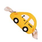 SHERCHPRY 1 adet erkek kız Mini karikatür Crossbody çanta şekli sarı okul öncesi Croosbody kemer açık Oxford doğum günü hediyesi Fanny çocuk araba çocuk el çantası bez omuz güzel küçük çanta, Sarı, 20X12CM, Santimetre