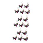 SHERCHPRY 10 Adet Unicorn Kolye Hayvan Muska Çocuk Payetler, Colorfulx3 adet, 12.5X9CMx3pcs