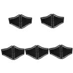 SHERCHPRY 2 adet geniş elastik kemer korse elbise kadınlar için siyah korse üst bayan korse üst korse Bodysuit, Blackx5 adet, 70.50X16.00X0.50CMx5pcs