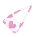 SHERCHPRY 2 Adet Omuz Çantaları Kızlar için Çanta Pembe Tote Çanta Kadınlar için Crossbody Çanta Bayan Debriyaj Cüzdan Kadın Askılı Çanta Crossbody Kabarık Tote Çanta Deri Günlük Çanta Kadın Tüylü