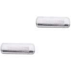 SHERCHPRY 2 adet sert kabuk gözlük durumda sert kabuk gözlük kılıfı etrafında güneş gözlüğü erkekler için gözlük durumda cam, Silverx2 adet, 14.5X5.5X3CMx2pcs