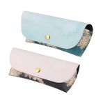 SHERCHPRY 2 Gözlük Kılıfı Gözlük Tutucu Çocuk Güneş Gözlüğü Açık Gözlük Çocuklar Için Gözlük Kabı Vintage Güneş Gözlüğü Güneş Gözlüğü Çantası Gözlük Için Güneş Gözlüğü Kılıfı Deri Moda